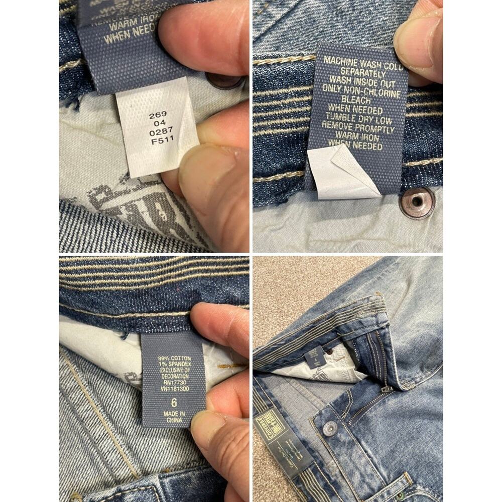 Y2K Indie Sleaze 2000s Converse One Star Low Rise Flare Jeans Size 6 Faded Blue - Picture 3 of 12
